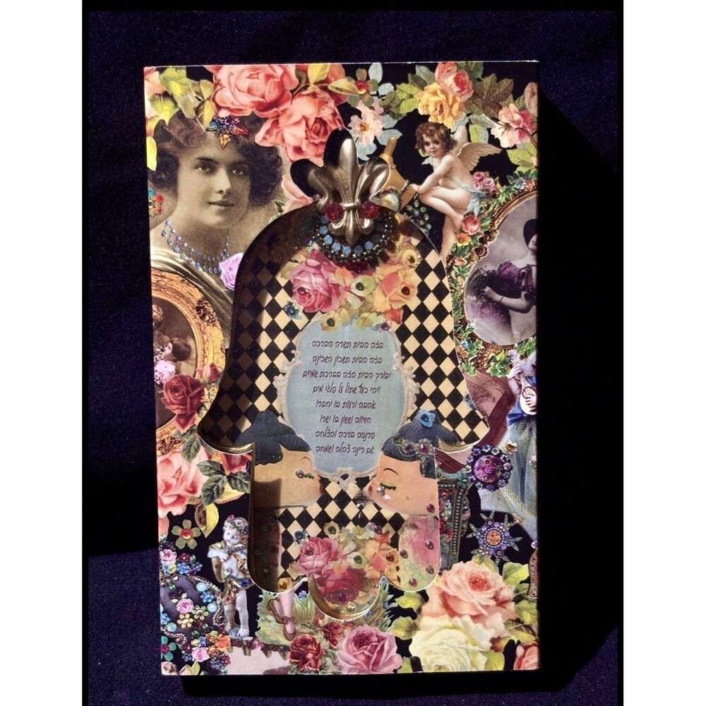 Michal Negrin Hamsa Wall Hanging – Metal & Swarovski Crystal Home Blessing